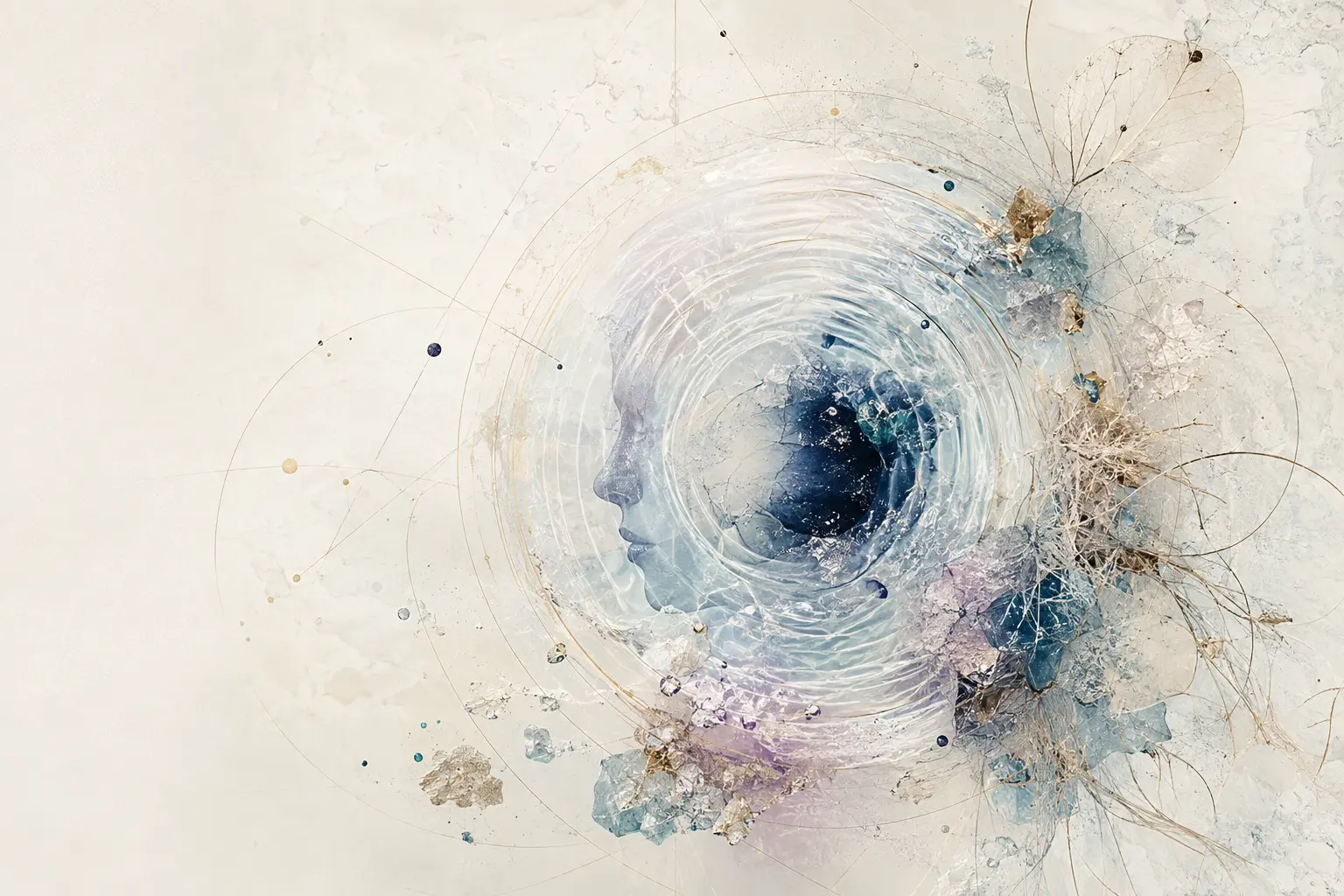 Consciousness and human potential expressed through water, light and natural geometry