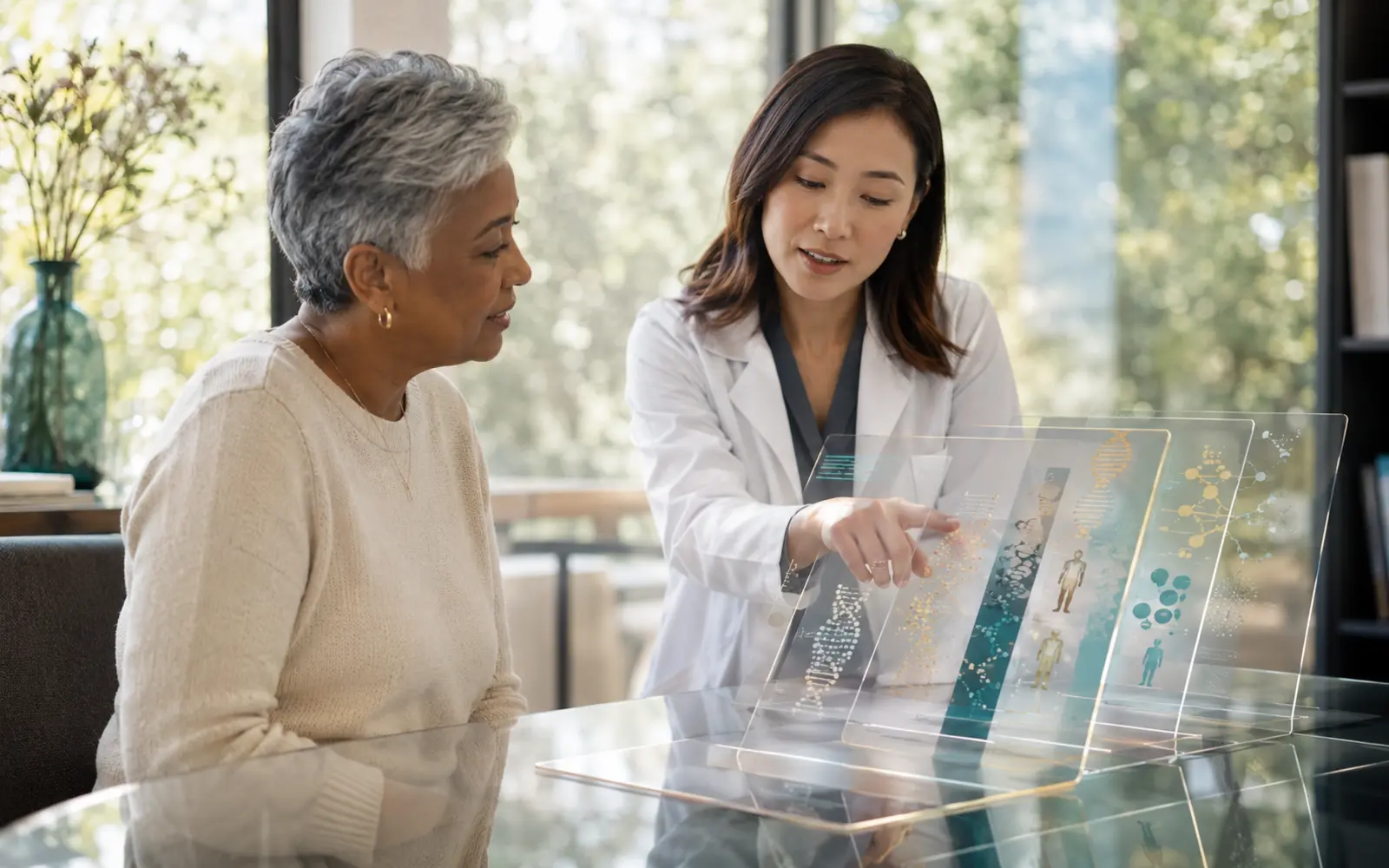 Original editorial artwork for Precision Medicine in practice