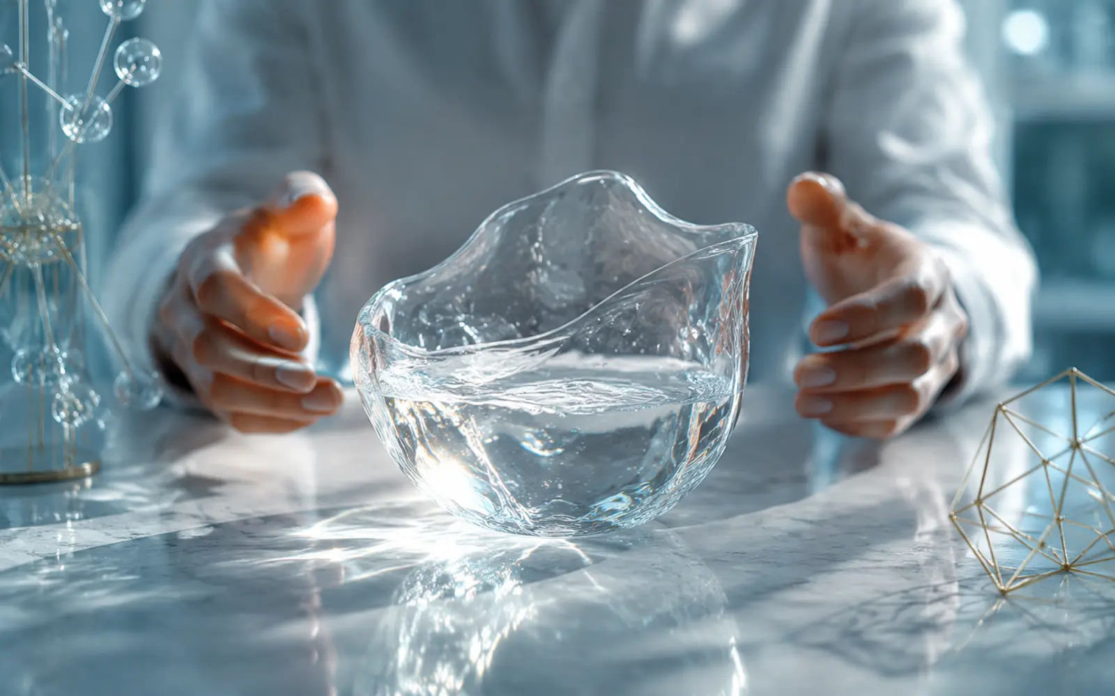 Original editorial artwork for Quantum Water in practice