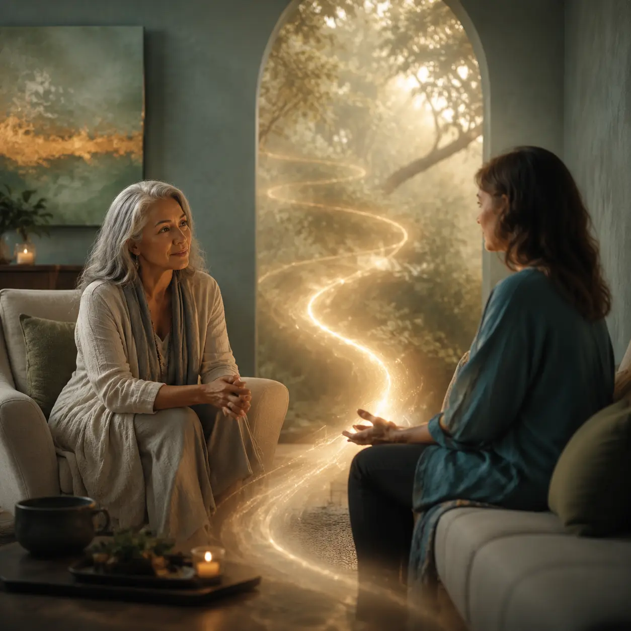 Original editorial artwork accompanying the Healersfest quotation