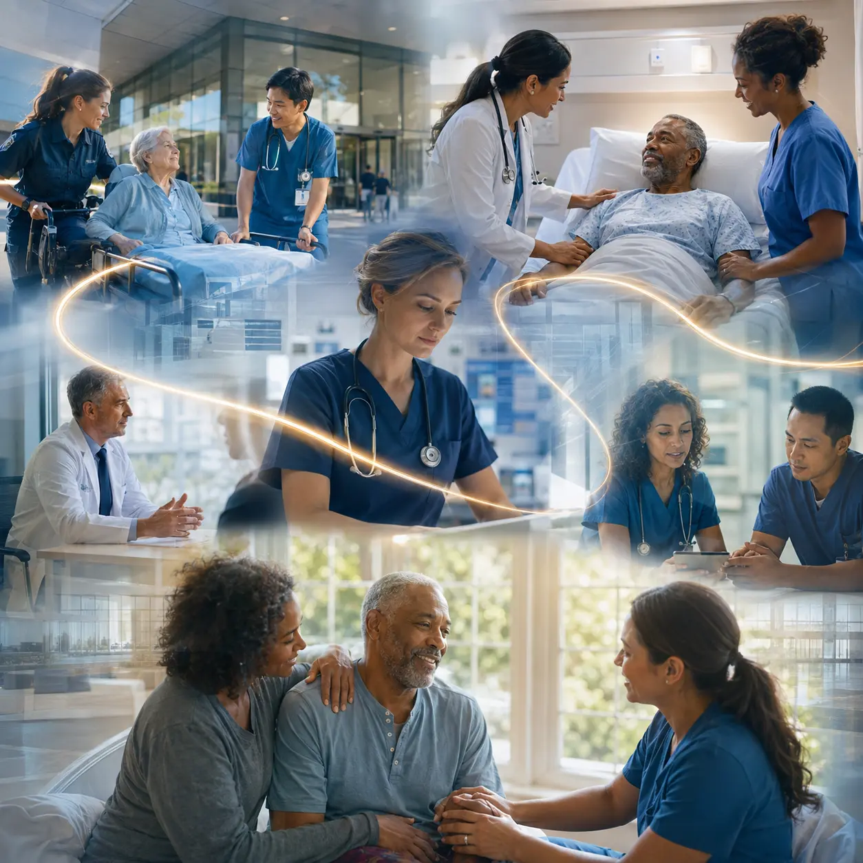 Original editorial artwork accompanying the Hospital Ai quotation