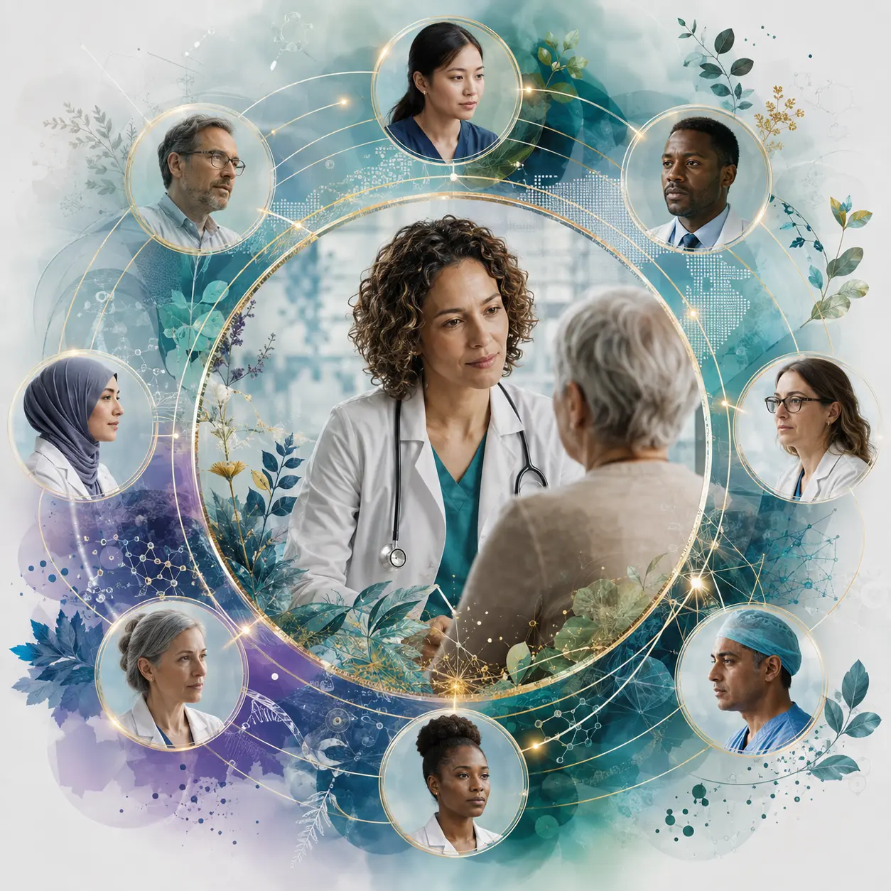 Original editorial artwork accompanying the Precision Health Alliance quotation