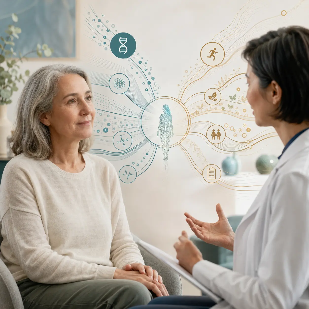 Original editorial artwork accompanying the Precision Medicine quotation