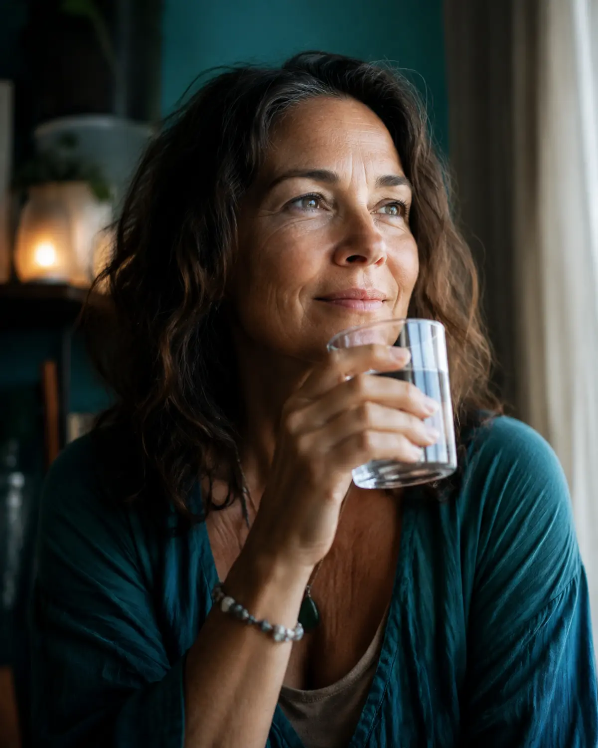 A grounded portrait accompanying the Quantum Water experience testimonial