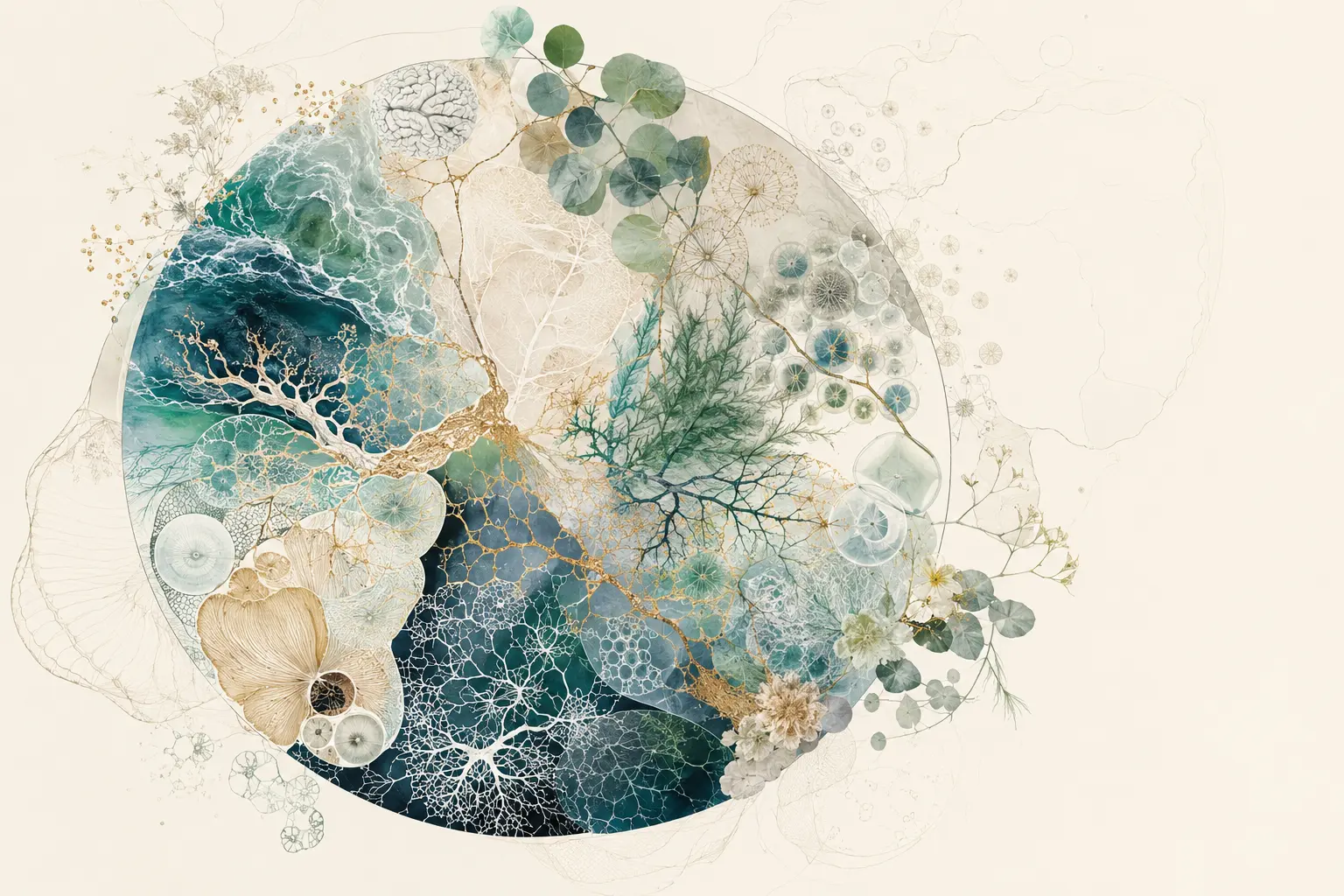 A living system of water, biology, botany and whole-human wellbeing